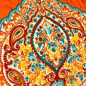Lovely orange paisley quilt